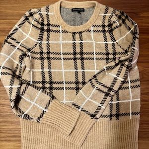 Banana Republic striped plaid sweater